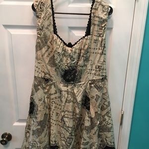 Gorgeous Harry Potter Marauders Map Dress! Sz 14
